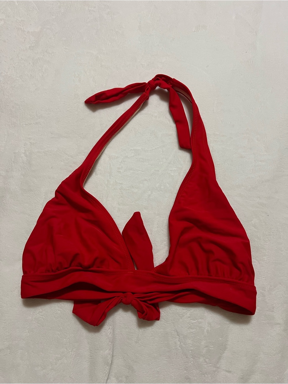 Old Navy Red Halter Bikini Top with Tie
